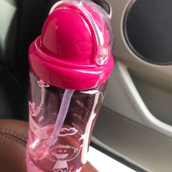 Бутылочка-поильник Baby Land с трубочкой 300мл розовый: отзыв пользователя Детский Мир