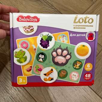 Лото Baby Toys Для детей деревянные фишки 04926: отзыв пользователя Детский Мир