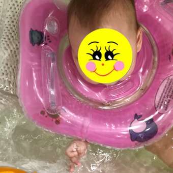 Надувной круг на шею SHARKTOYS для купания младенцев: отзыв пользователя Детский Мир