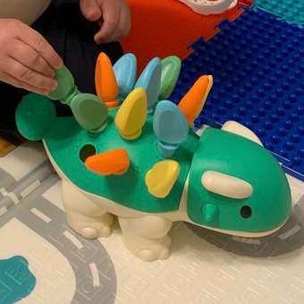 Сортер монтессори Динозавр Zeimas 12 деталей развивающая тактильная игрушка: отзыв пользователя Детский Мир