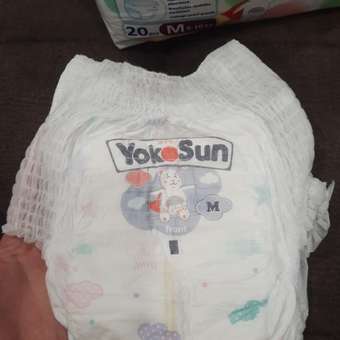 Подгузники-трусики YokoSun M 6-10кг 20шт: отзыв пользователя Детский Мир