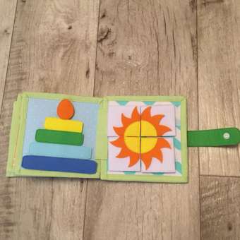 Книжка-игрушка Brusnichka-books с тактильными элементами 15*15: отзыв пользователя Детский Мир