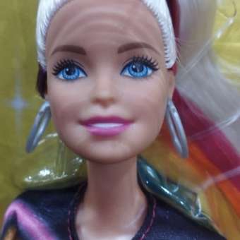 Кукла Barbie с радужной мерцающей прической FXN96: отзыв пользователя ДетМир