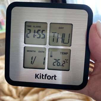 Часы с термометром KITFORT КТ-3301: отзыв пользователя Детский Мир