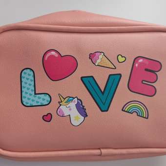 Сумка детская NAZAMOK Love искусственная кожа на ремешке розовая: отзыв пользователя Детский Мир