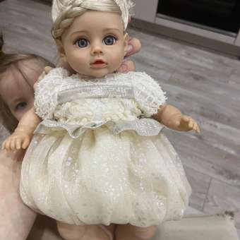 Кукла пупс для девочки Наша Игрушка Мягконабивная озвученная 35 см в белом платье: отзыв пользователя Детский Мир
