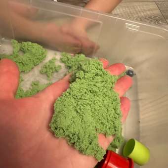 Кинетический Волшебный песок Ведро 2.4кг. зеленый: отзыв пользователя Детский Мир
