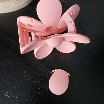 Заколка для волос Happy Baby Крабик с мягкой пружиной цветочек розовый: отзыв пользователя Детский Мир