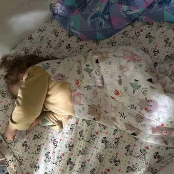 Одеяло спальный мешок 116 см Lemur Studio Утепленный с рукавом зайки: отзыв пользователя Детский Мир