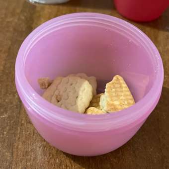 Контейнер для малышей Munchkin поймай печенье Snack с 12 мес сиреневый: отзыв пользователя Детский Мир