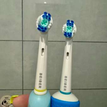 Насадка на зубную щетку BEIBER совместимая с Oral-b white 4 шт: отзыв пользователя Детский Мир