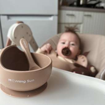 Набор детской посуды Morning Sun коричневый: отзыв пользователя Детский Мир