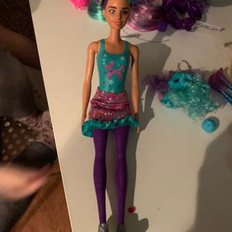 Набор Barbie Кукла из серии Блеск Сменные прически в непрозрачной упаковке (Сюрприз) HBG41: отзыв пользователя ДетМир