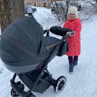 Коляска 2в1 Camarelo Zeo Черная экокожа: отзыв пользователя Детский Мир