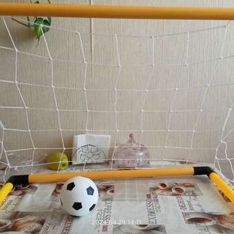 Футбольные ворота Veld Co с мячом и насосом: отзыв пользователя Детский Мир
