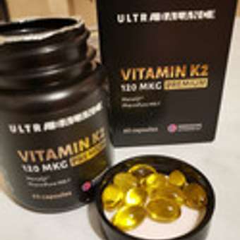 Витамин моно К2 МК-7 комплекс UltraBalance Vitamin mono k2 mk7 120 mcg Premium 60 капсул: отзыв пользователя Детский Мир