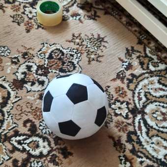 Мягкая игрушка Учитель Футбольный мяч с погремушкой внутри 16 см: отзыв пользователя Детский Мир