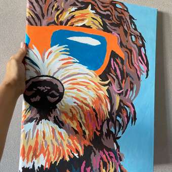 Картина по номерам Art on Canvas Красочная собака холст на подрамнике 40х50 см: отзыв пользователя Детский Мир