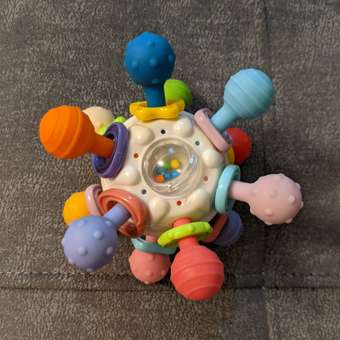 Развивающая игрушка-погремушка FergoKids силиконовый прорезыватель грызунок 0+: отзыв пользователя Детский Мир