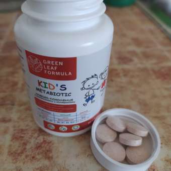 Метабиотик для детей Green Leaf Formula для кишечника с витаминным комплексом 30 таблеток: отзыв пользователя Детский Мир