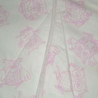 Одеяло-спальный мешок розовый Засыпашки Утепленный Совы 80 см хлопок 100%: отзыв пользователя Детский Мир