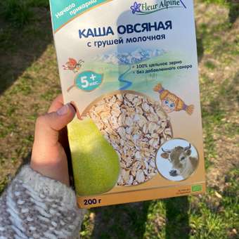 Каша Fleur Alpine овсяная груша на молоке 200г 5месяцев: отзыв пользователя Детский Мир