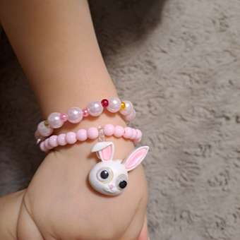 Набор детских браслетов Выбражулька 2шт розовый зайчик: отзыв пользователя Детский Мир