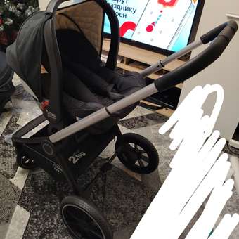 Коляска детская универсальная MOWbaby 3в1 ZOOMPU RA087 Silver Black: отзыв пользователя Детский Мир