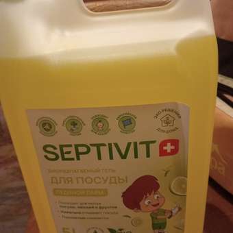 Средство для мытья посуды SEPTIVIT Ледяной лайм 5 л: отзыв пользователя Детский Мир