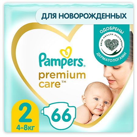 Подгузники Pampers Premium Care Mini 2 4-8кг 66шт