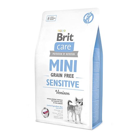 Корм для собак Brit Care 2кг для мини пород с чувствительным пищеварением сухой - фото 1