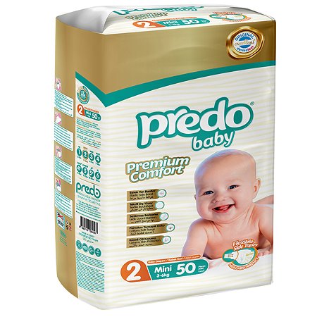 Подгузники Predo Baby мини 2 3-6кг 50шт