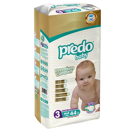 Подгузники Predo Baby миди 3 4-9кг 44шт
