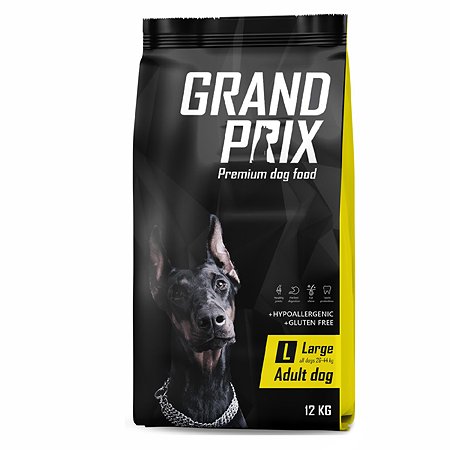 Корм для собак Grand Prix Large Adult курица 12кг