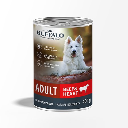 Корм для собак Mr.Buffalo 400г Adult говядина и сердце