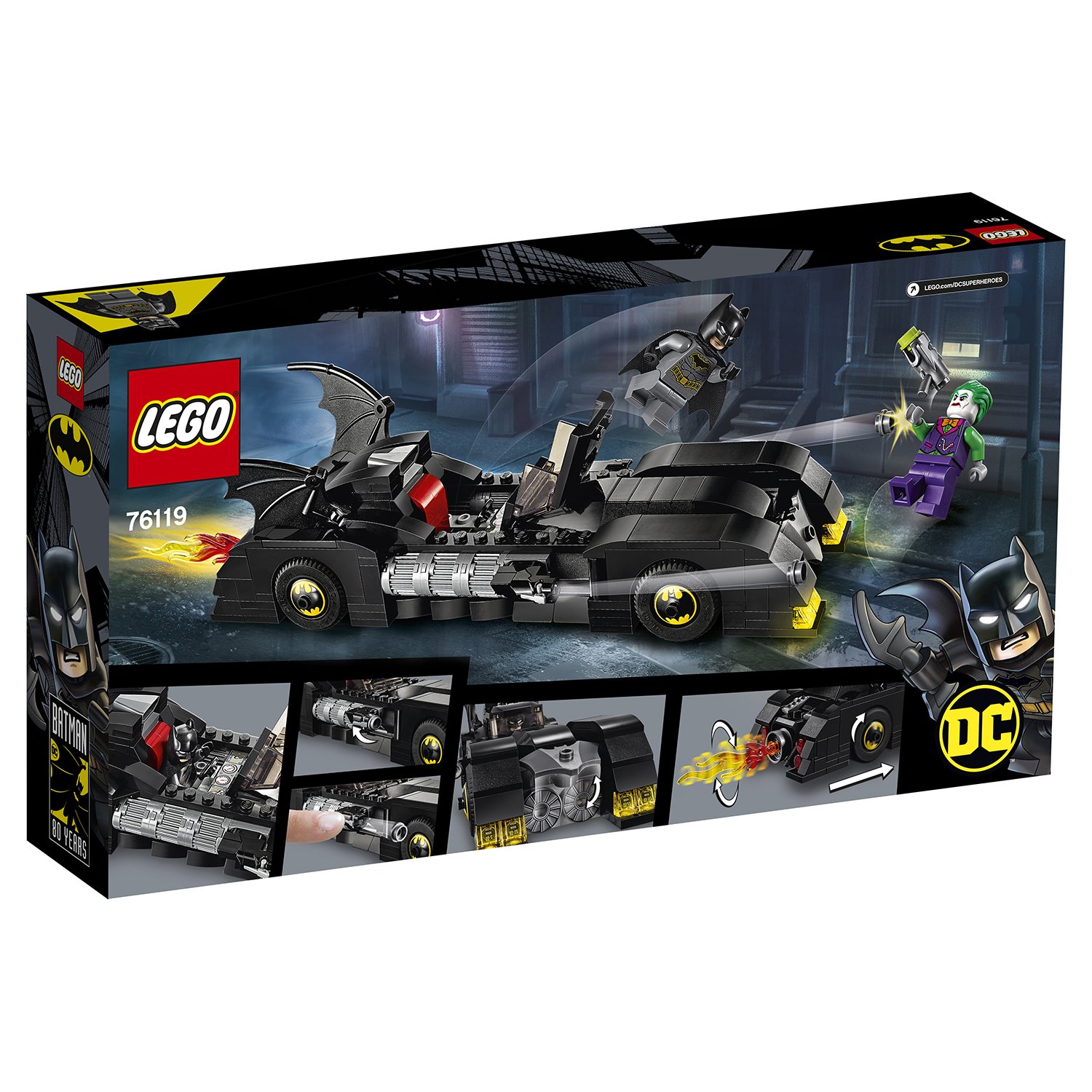 Конструктор LEGO DC Super Heroes Бэтмобиль Погоня за Джокером 76119 - фото 3