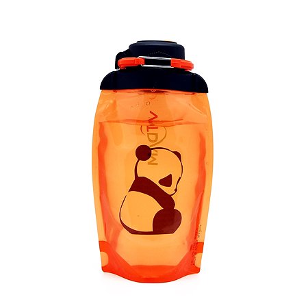 Бутылка для воды складная VITDAM оранжевая 500мл B050ORS 1411