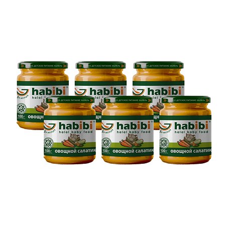 Пюре Овощной салатик habibi 6*100г - фото 3
