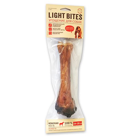 Лакомство для собак LIGHT BITES Конская кость M 250-350г LB0031