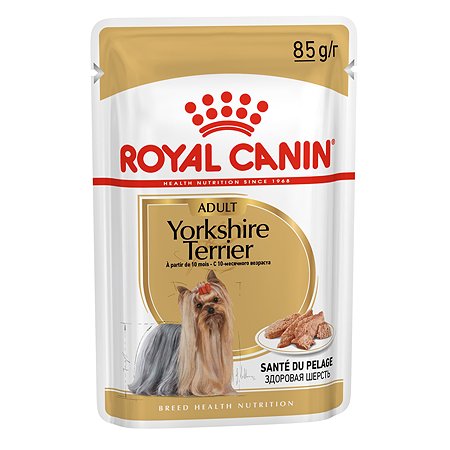 Корм для собак ROYAL CANIN породы йоркширский терьер консервированный 85г