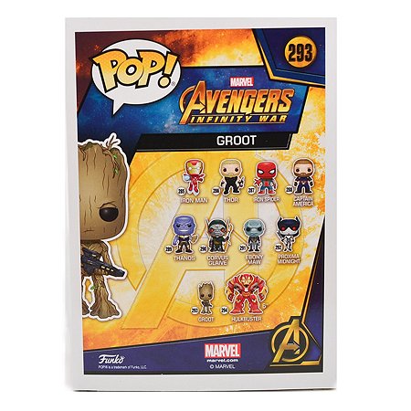 Фигурка Funko Pop bobble Marvel Avengers Infinity war Groot Fun791 - фото 6