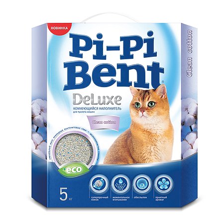 Наполнитель для кошек Pi-Pi-Bent комкующийся 5кг 71040