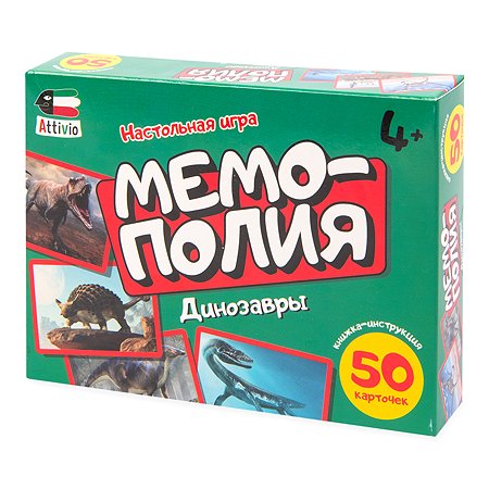 Игра Attivio Мемополия Динозавры 02172 - фото 1