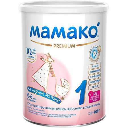 Смесь Мамако Premium на козьем молоке 400г от 0 до 6 месяцев - фото 1