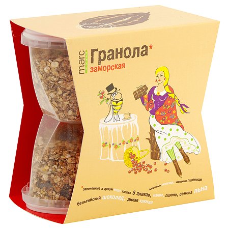 Гранола Marc&Фиса Заморская шоколад-клюква-фундук 390г