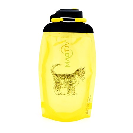 Бутылка для воды складная VITDAM желтая 500мл B050YES 611 - фото 1