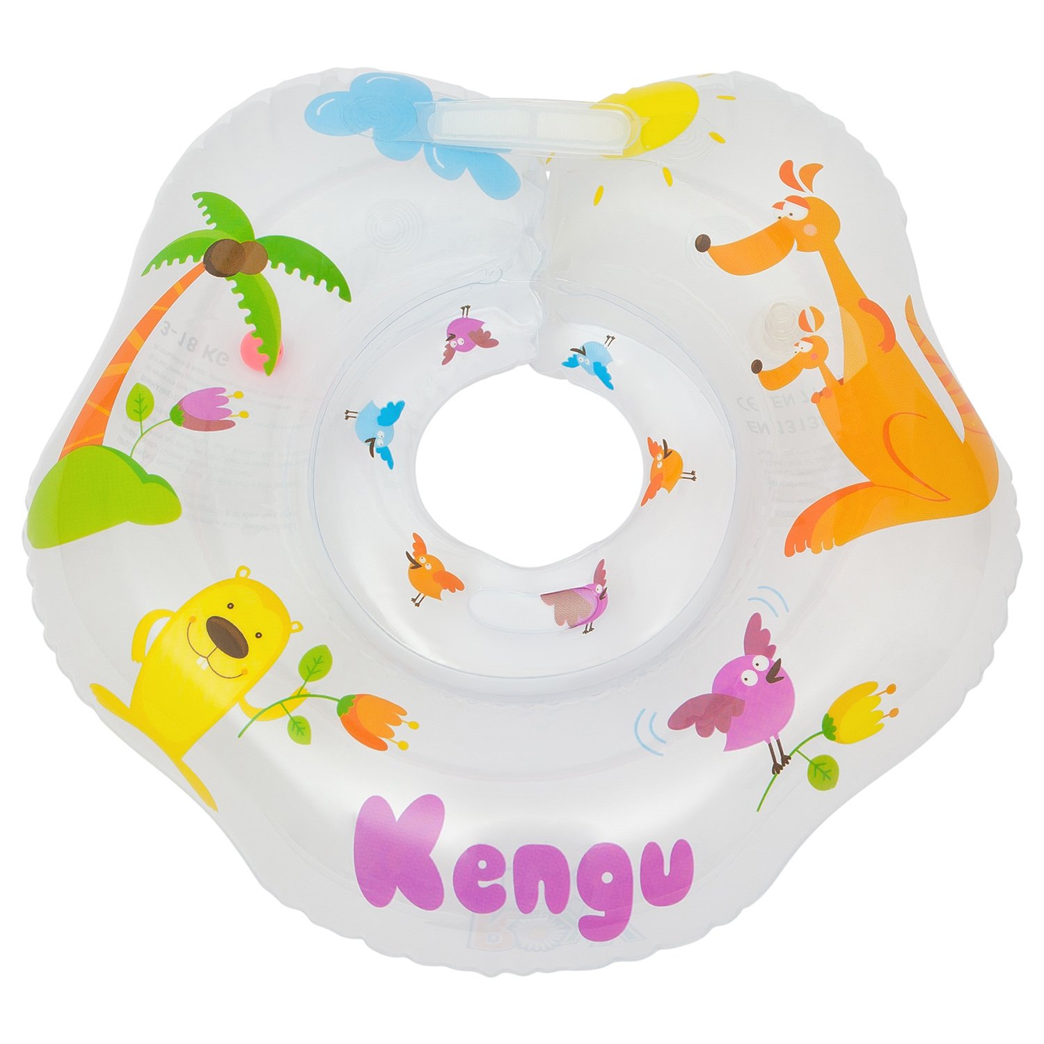 Круг для купания ROXY-KIDS надувной на шею для новорожденных и малышей Keng - фото 1