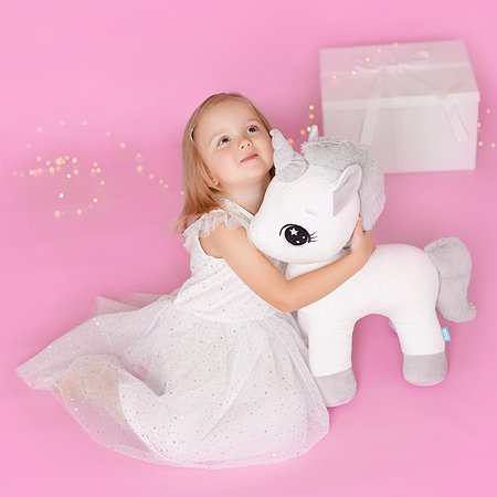 Мягкая игрушка Мякиши большая плюшевая Единорог Dream белый подушка для детей пони подарок - фото 9