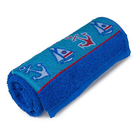 Полотенце Cleanelly Морской 70х120 цв.синий хангер - фото 1