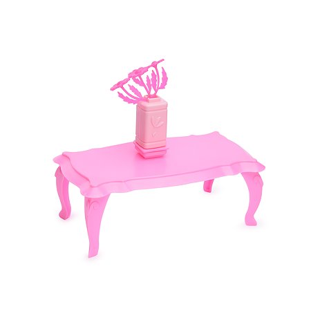 Журнальный столик Огонек для куклы розовый